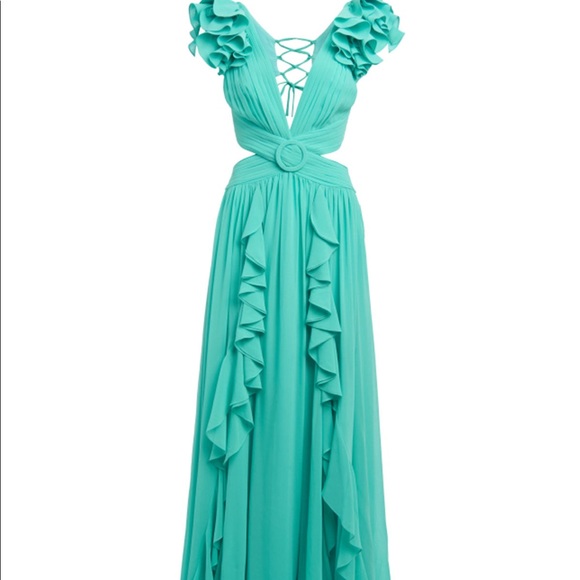 Patbo Flutter Sleeve Maxi Dress Azalea. Size 4. $825. - Picture 5 of 14